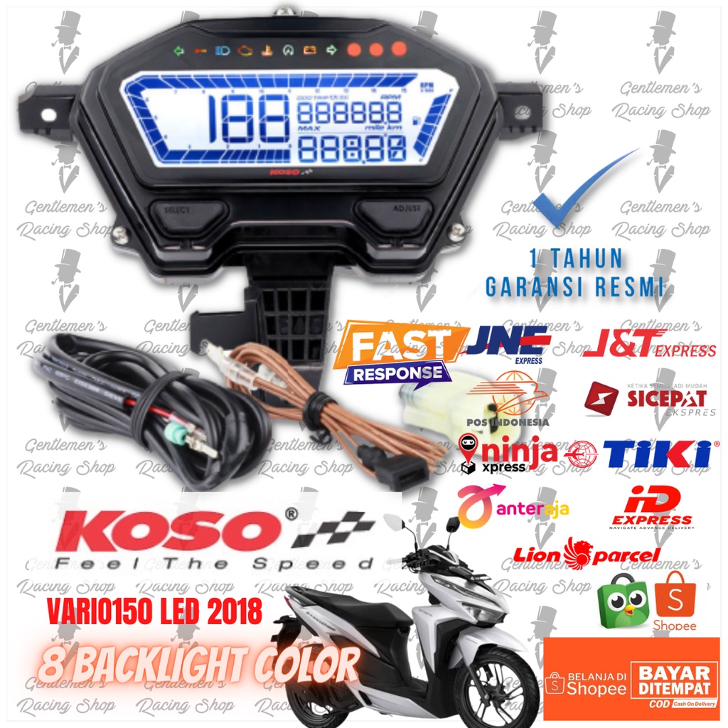 Speedometer KOSO REMORA new VARIO 125 150 2018 2022 GARANSI RESMI KOSO INDONESIA