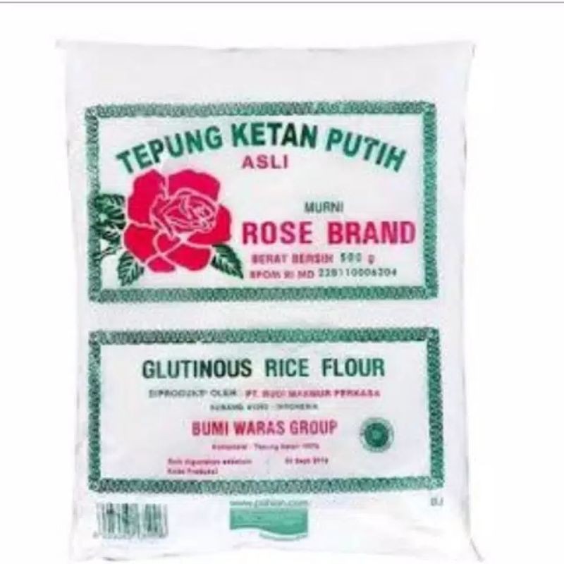 

Tepung ketan Rose Brand 500 gram