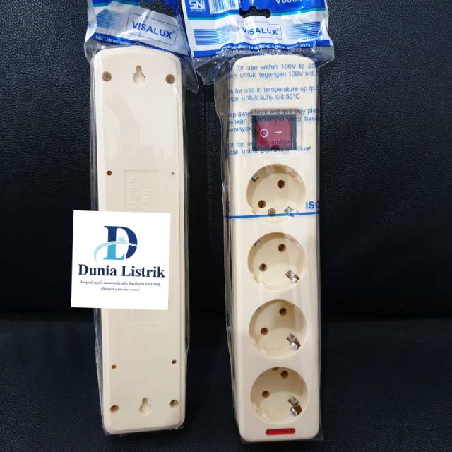stop kontak saklar 4 lubang visalux