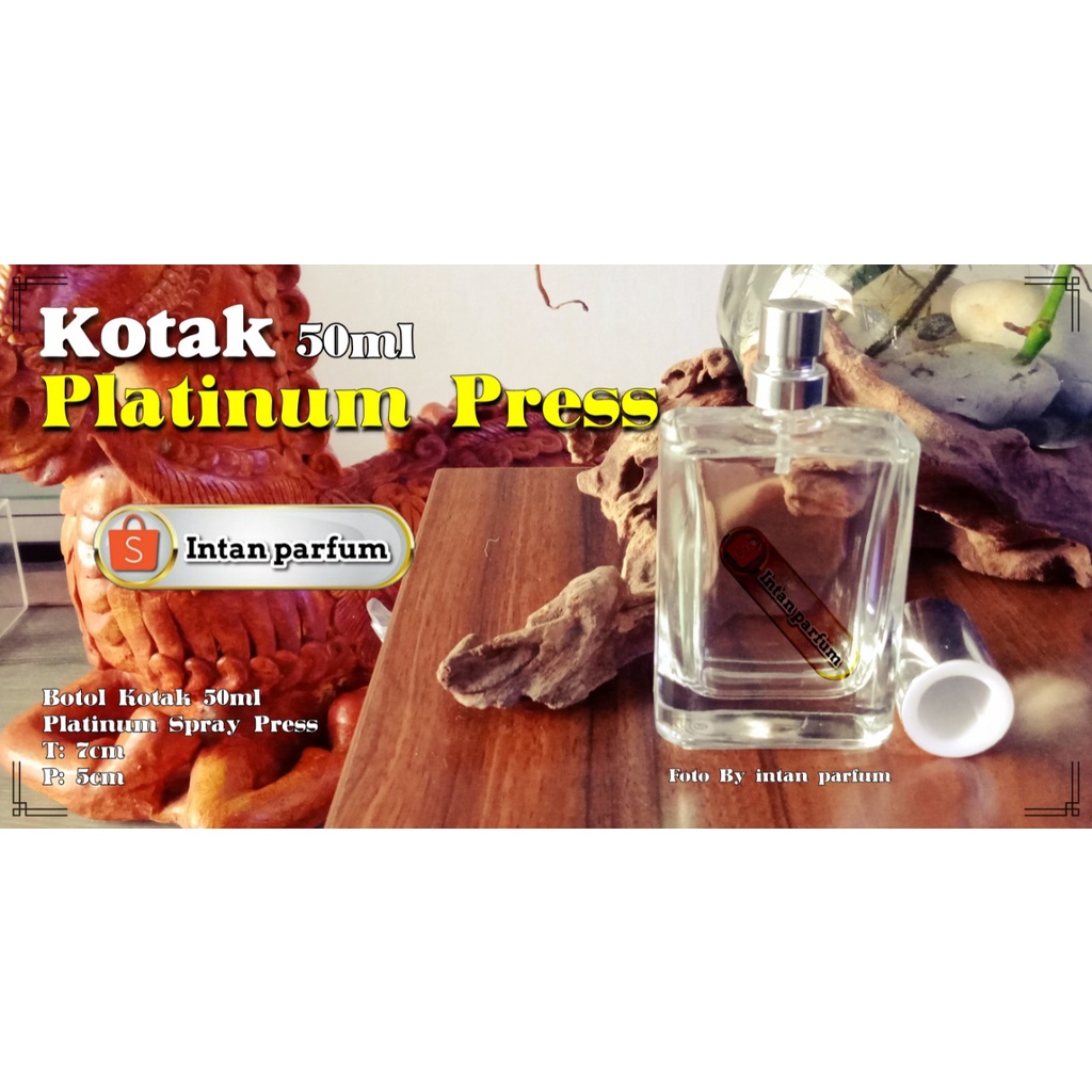 Botol parfum Platinum Press 50ml/terbaru/Bottle Parfume