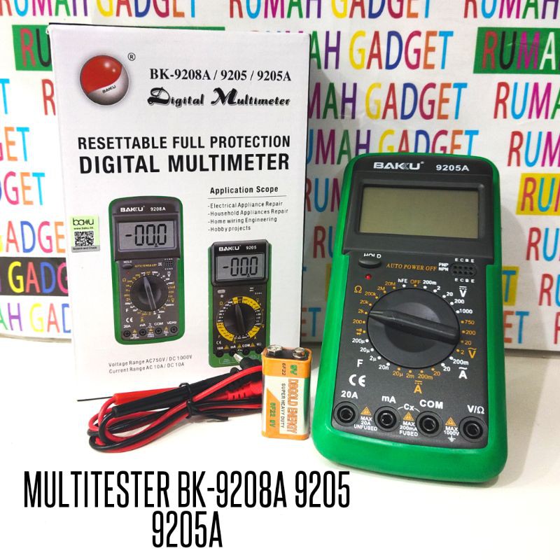 MULTITESTER MULTIMETER DIGITAL BK9205 /VC9205A