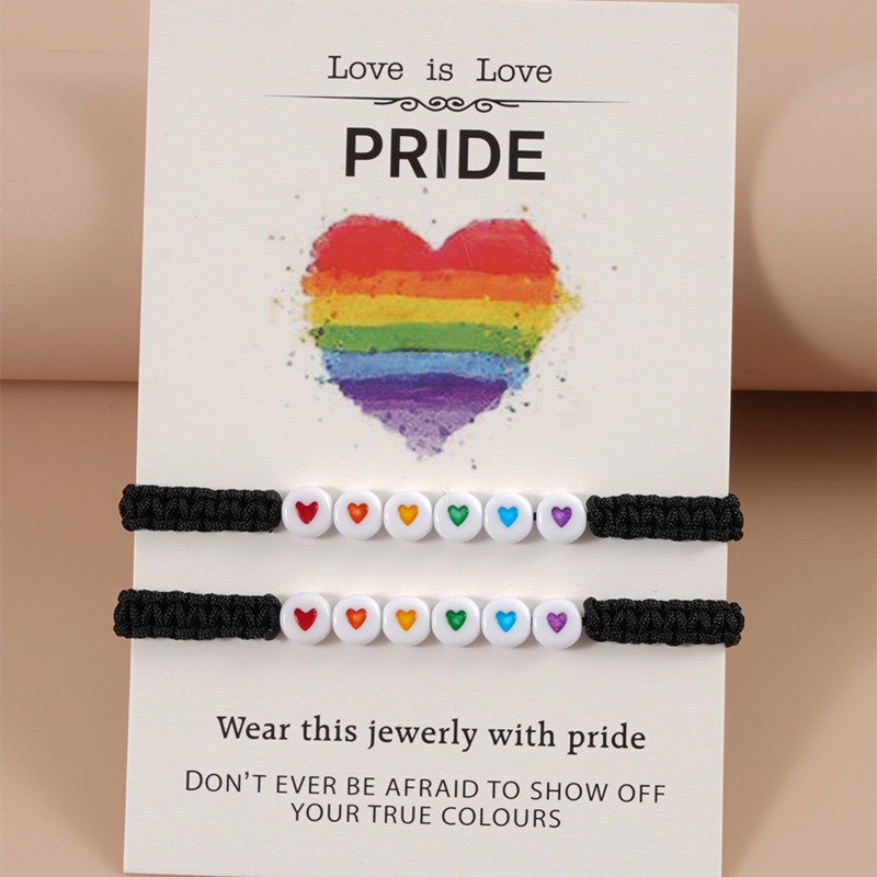 2pcs / set Gelang Tangan + Kalung Rantai adjustable Motif Kupu-Kupu + Bunga + Pelangi Untuk Pasangan / Pria / Wanita