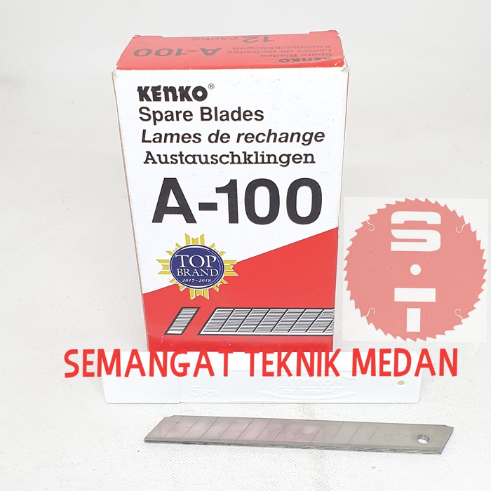 

A-100 REFILL ISI ULANG PISAU CUTTER KECIL KENKO A100 A 100