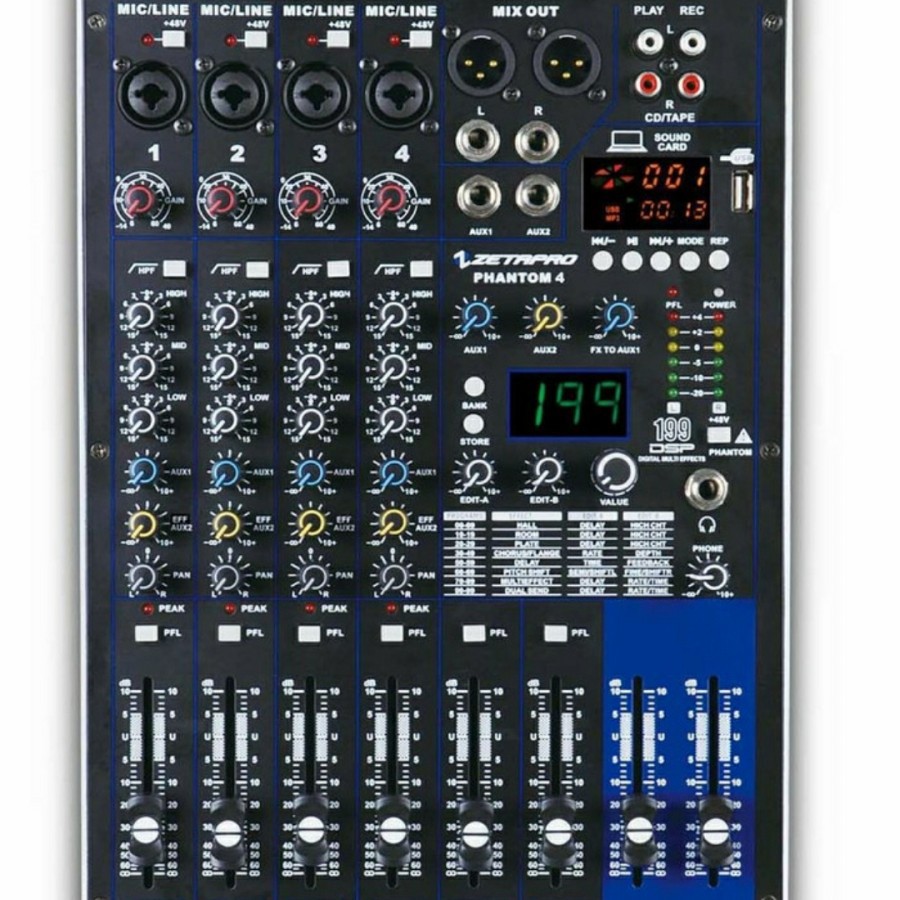 MURAH Mixer Audio Zeptapro Phantom4/Phantom 4 4 Channel