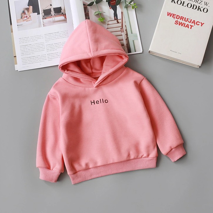 Sweater Hoodie Anak Hello