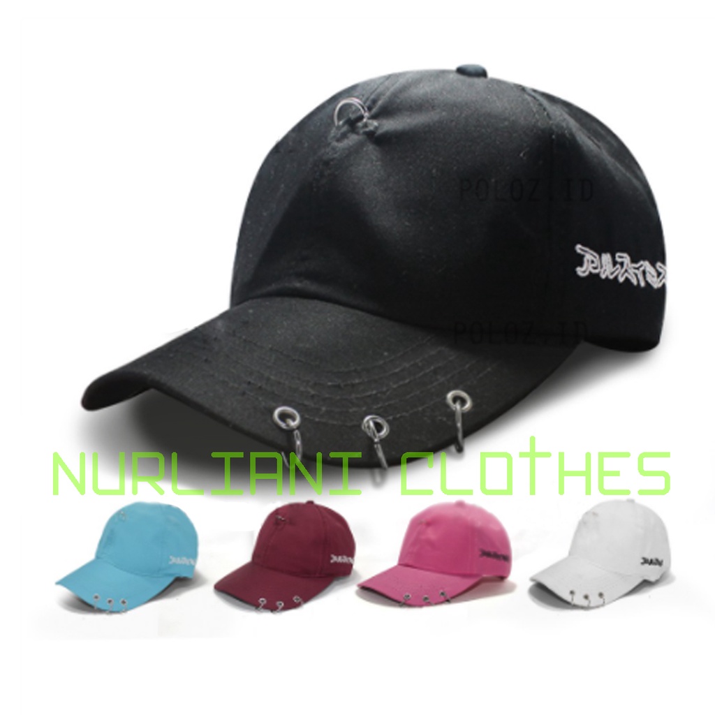 TOPI TINDIK TOPI GAUL TOPI ANTING RING BESI BORDIR SARANGHEO TOPI ANTING KOREA TOPI KOREA TOPI KPOP