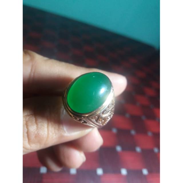 SALE Giok BURMA RING GOLD