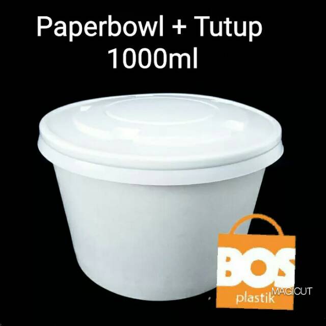 PAPER BOWL 1000 ml TANPA TUTUP