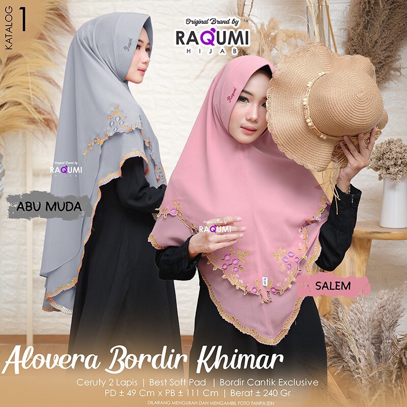 Hijab Bordir alovera khimar