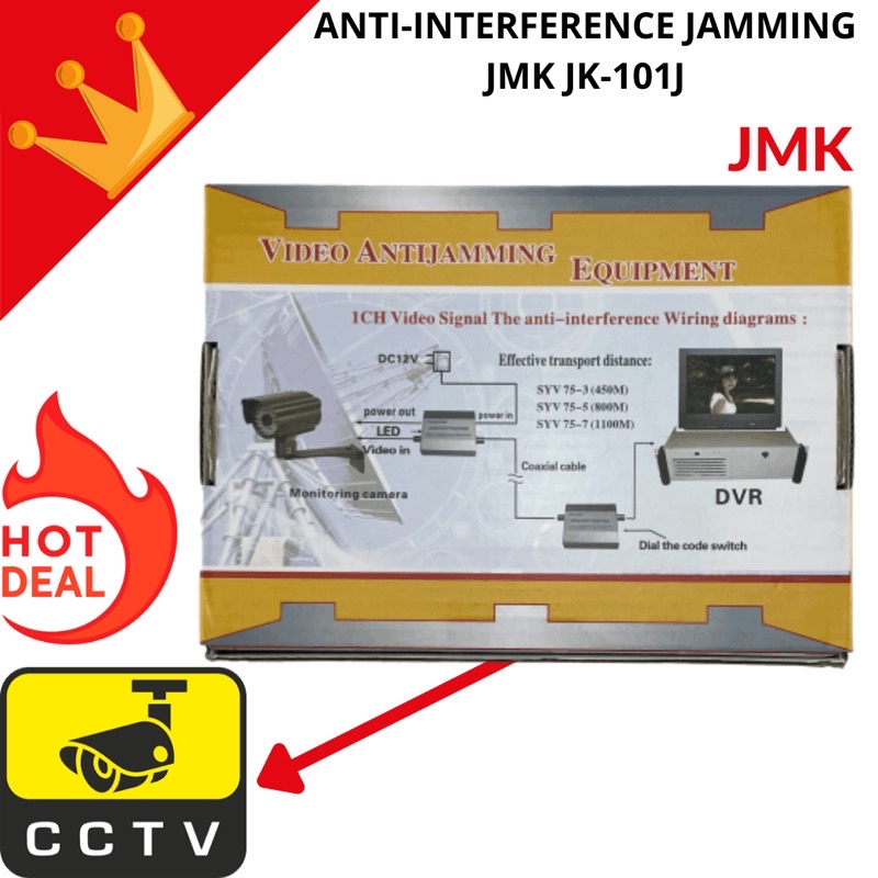 VIDEO ANTI-interference JAMMING JK101J VIDEO AMPLIFIER CCTV MONITOR SYSTEM