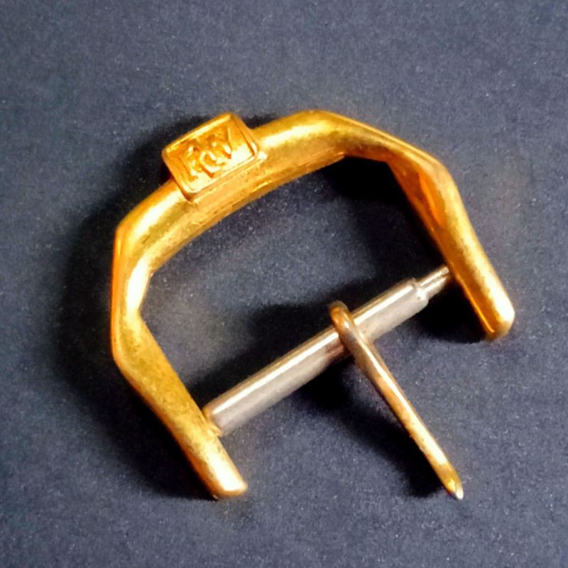 Buckle Raymond weil original size 16mm micron 18K gold plated