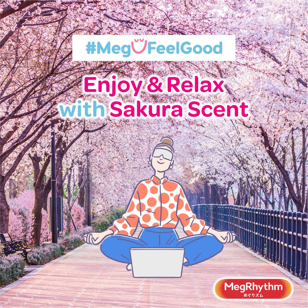 MegRhythm Steam Eye Mask Sakura 5pcs