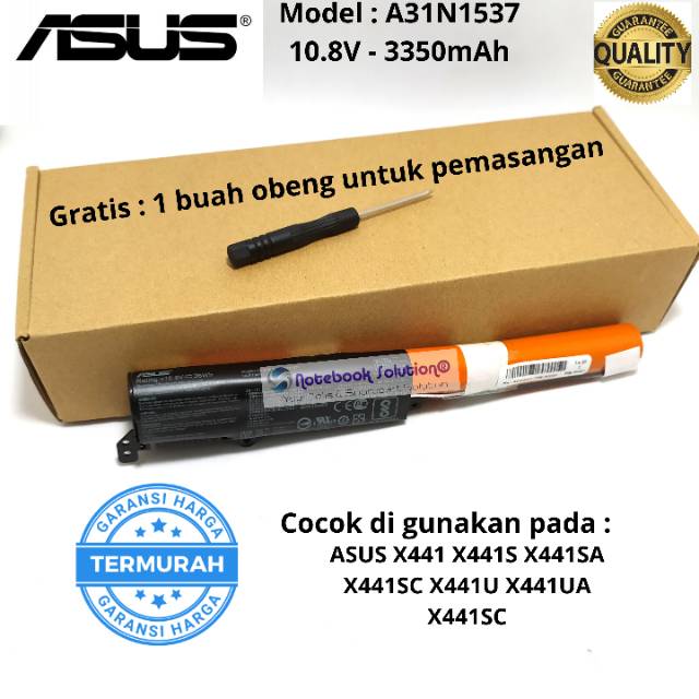 Battery Baterai ASUS X441 X441S X441SA X441SC X441U X441UA X441SC