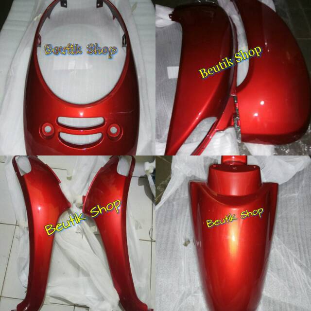Cover Bodi Body Full Set Scoopy Fi Injeksi Merah Maroon Shopee Indonesia