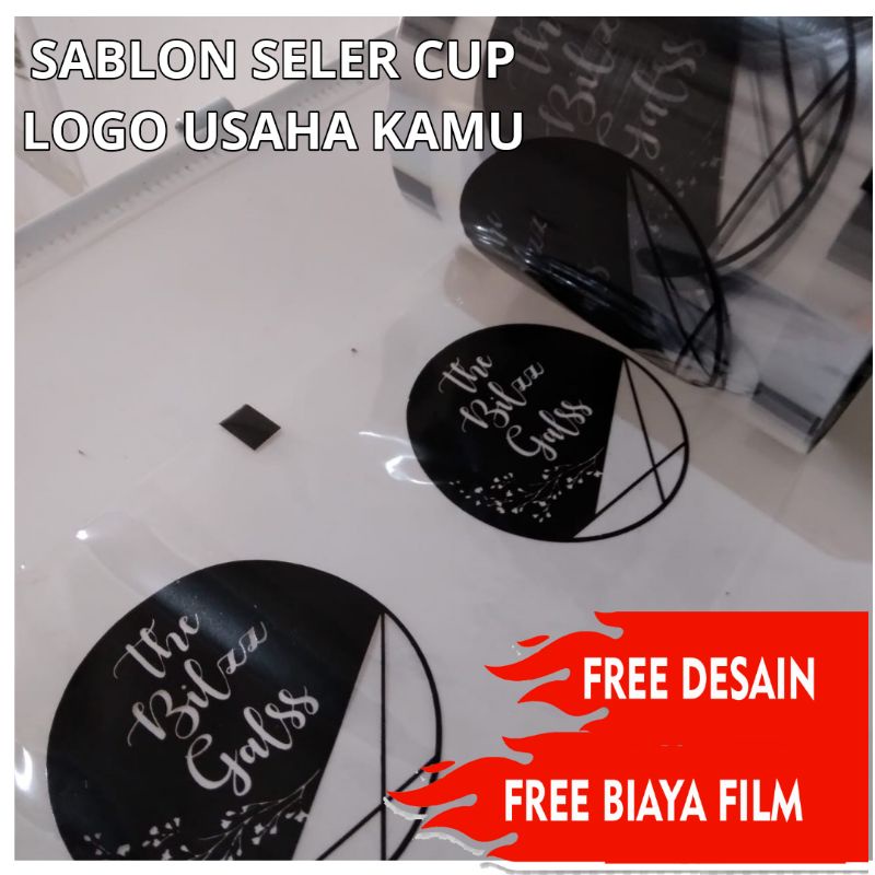 SABLON SEALER CUP PLASTIK CUP ALAT PRES GELAS PLASTIK DENGAN BRAND USAHA KAMU MURAH