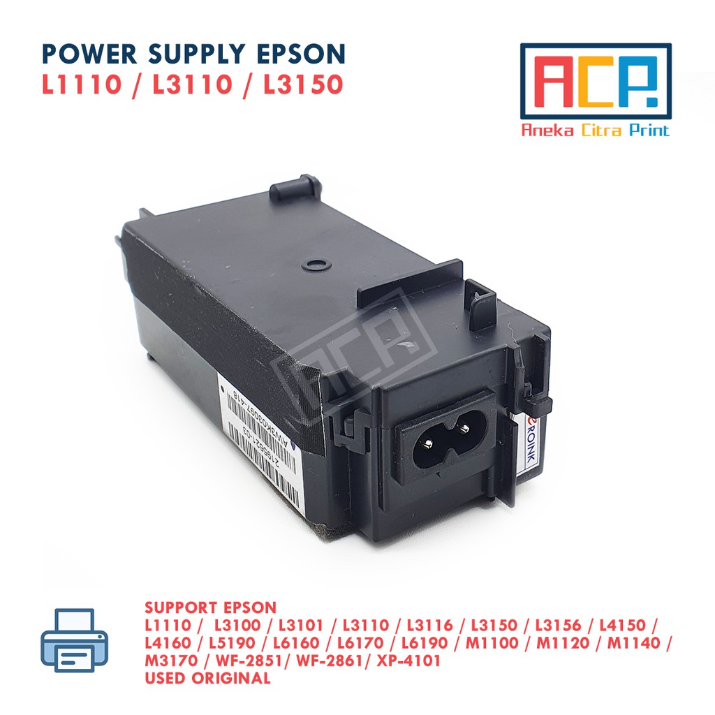 Jual Power Supply Adaptor Epson L1110 L3110 L3150 L4150 L5190 Casing Used Original Shopee 0417