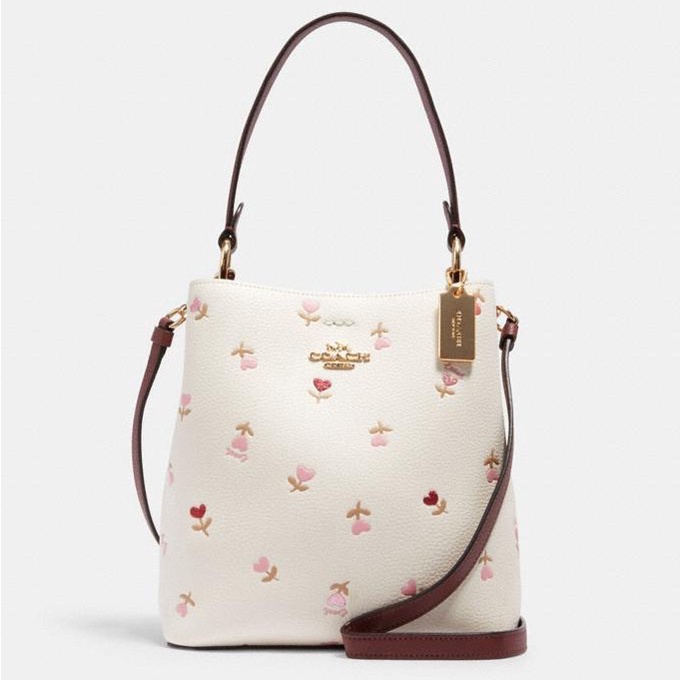 Jual Coach Small Town Bucket Bag With Heart Floral Print Indonesia Shopee Indonesia