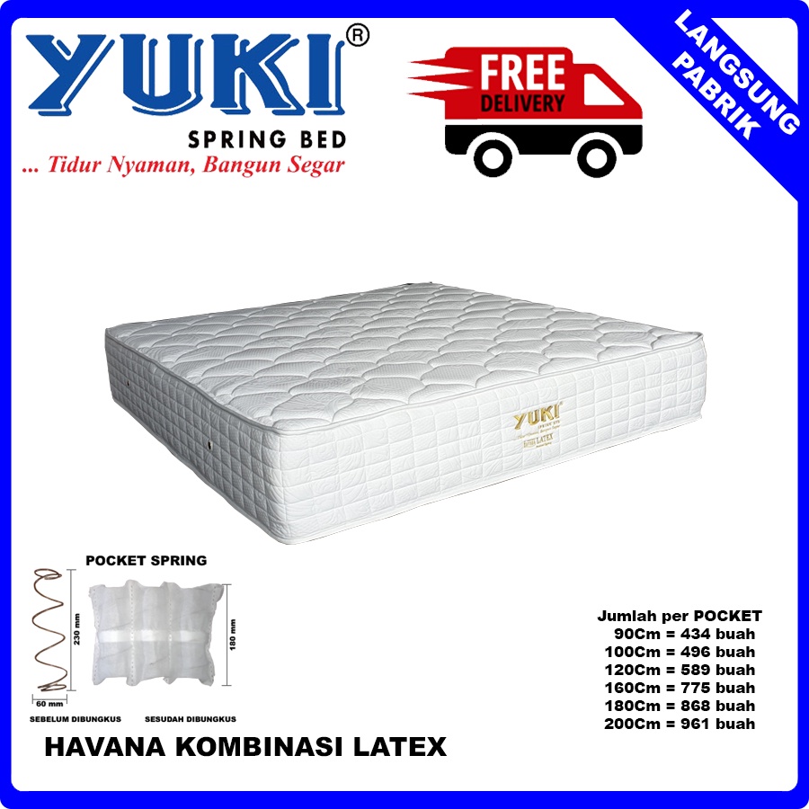 Matras Havana Kombi Latex ~ YUKI Spring Bed