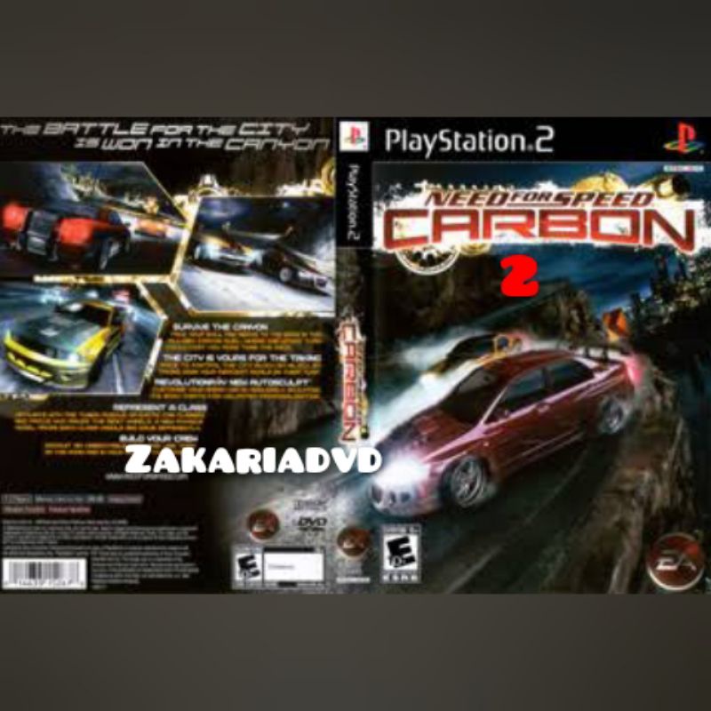 Kaset Ps 2 NFS CARBON 2