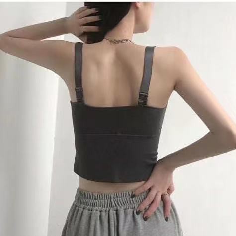 Sayishop Tank Top Bra / Tanktop Polos Elastis High Quality Crop Top Inner Kaos Tangtop-3