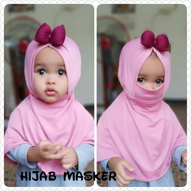 Hijab masker anak