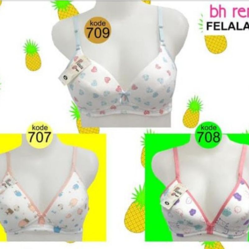 BH REMAJA ABG FELALA GAYA STEP 2 BRA TANPA KAWAT BUSA TIPIS KATUN