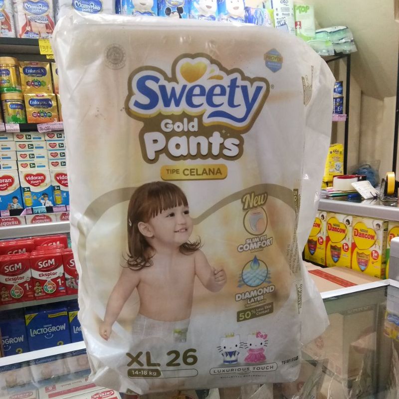 SWEETY GOLD PANTS S36,M34,L28,XL26,XXL22