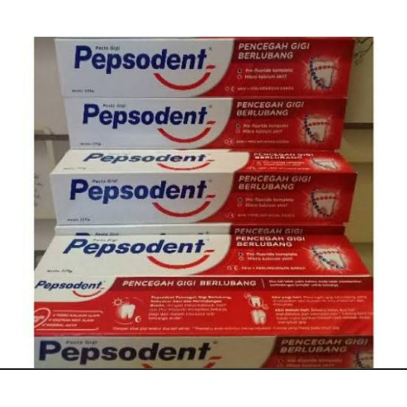 Pepsodent Whitening Pencegah Gigi Berlubang 225 gr per tub.