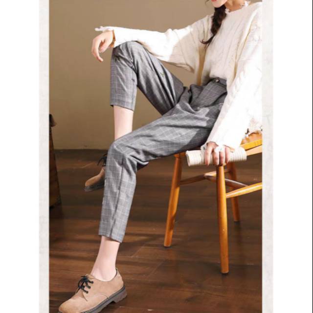 Celana panjang wanita katun celana panjang wanita kerja