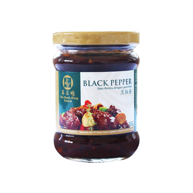 

Black Pepper Sauce / Saus Lada Hitam Kemasan Botol 225gr by Duck King