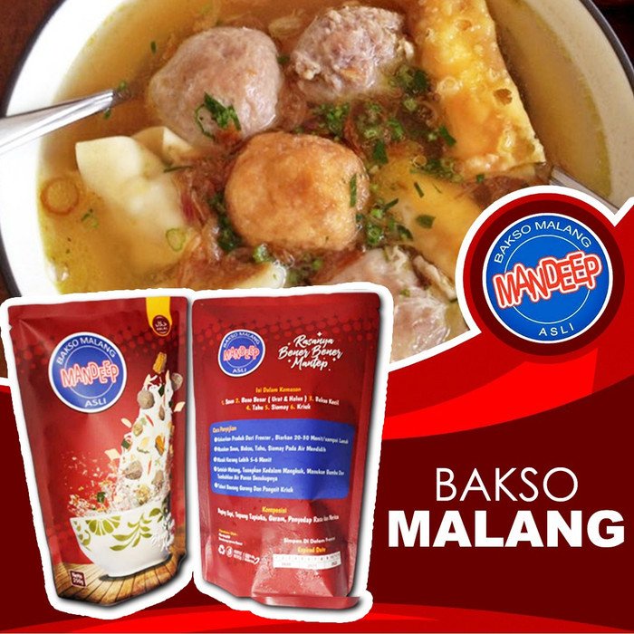 Mandeep Bakso Baso Pangsit Malang Makanan Beku Frozen Food Bakso Baso Aci Boci Seafood Mix 1kg Korea