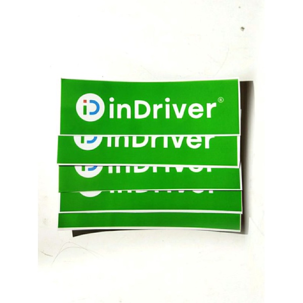 STICKER INDRIVER HELM | MOTOR | MOBIL WATERPROOF / ANTI AIR