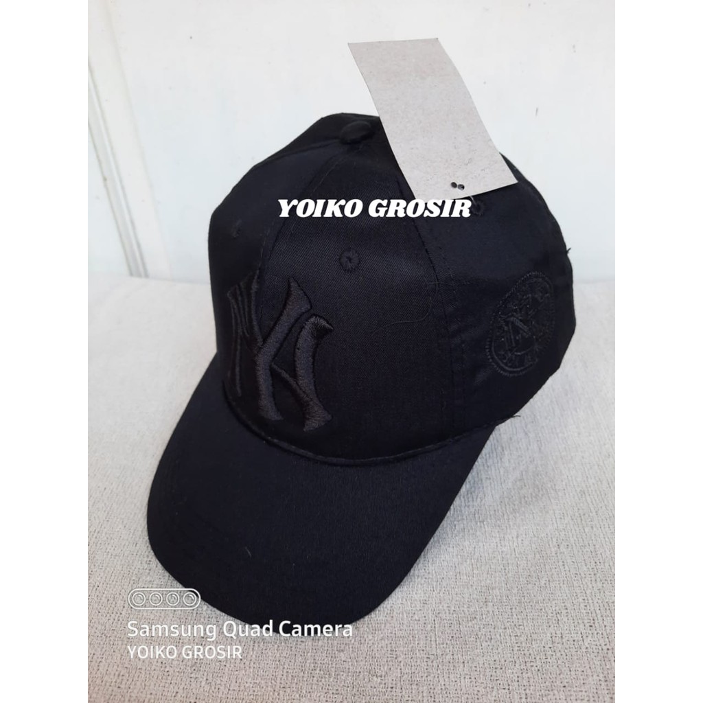 TOPI BASEBALL LOGO NY FULL BLACK