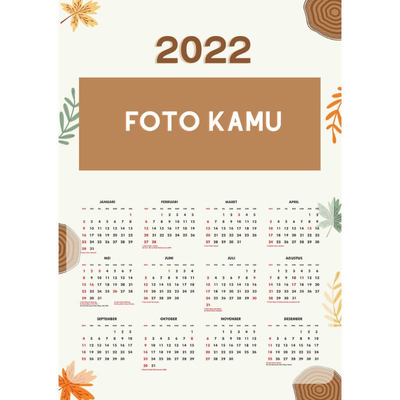 

Kalender Dinding 2022 Custom