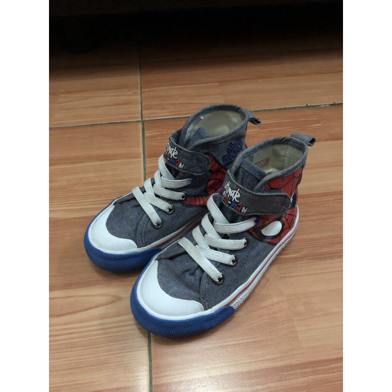 Sepatu H&M x Marvel Spiderman kids anak baby preloved