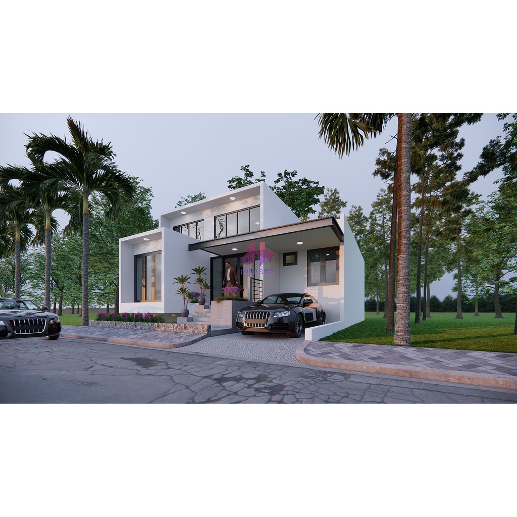 Jual JASA DESAIN RUMAH Desain Rumah Minimalis Modern Tipe 96 132m Indonesia Shopee Indonesia