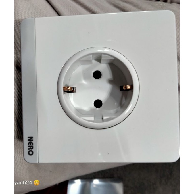 STOP KONTAK NERO DECORA WHITE