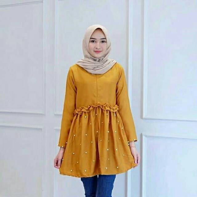 ATASAN, TUNIK, Blouse wanita, atasan wanita, BLOUSE, Fashion muslim, baju wanita, YANINA TUNIK