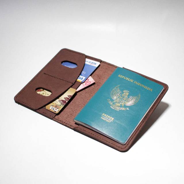 Cover passport kulit dompet passport free custom grafir nama