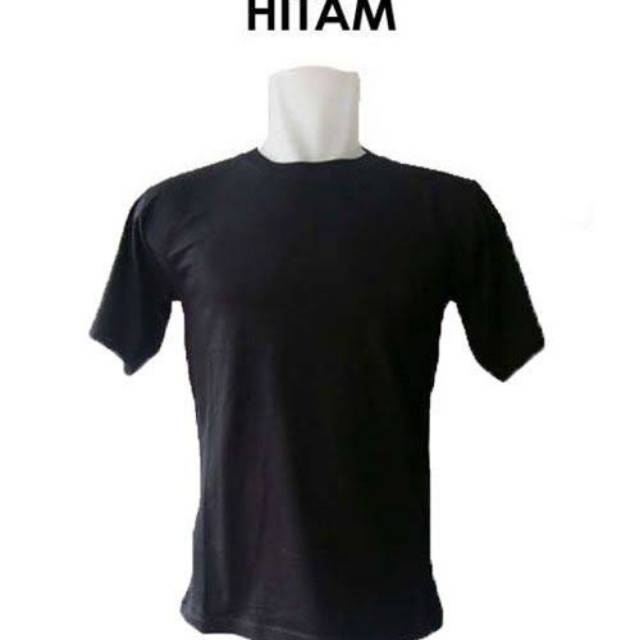 Jual Kaos oblong polos warna hitam security satpam pendek High quality