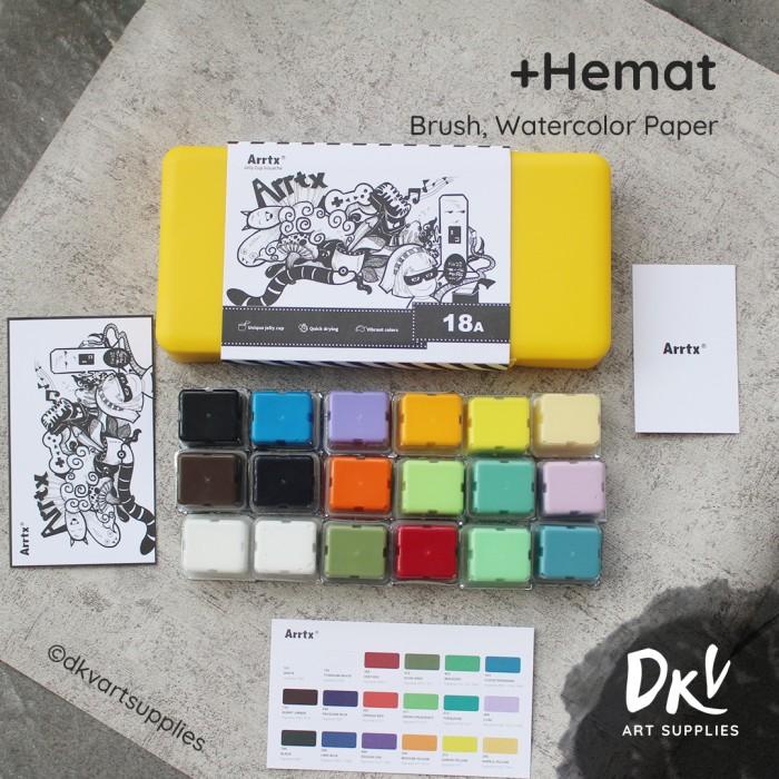 Jual Alat Lukis Arrtx Gouache 18 Warna Colors 30Ml Special Color Mirip