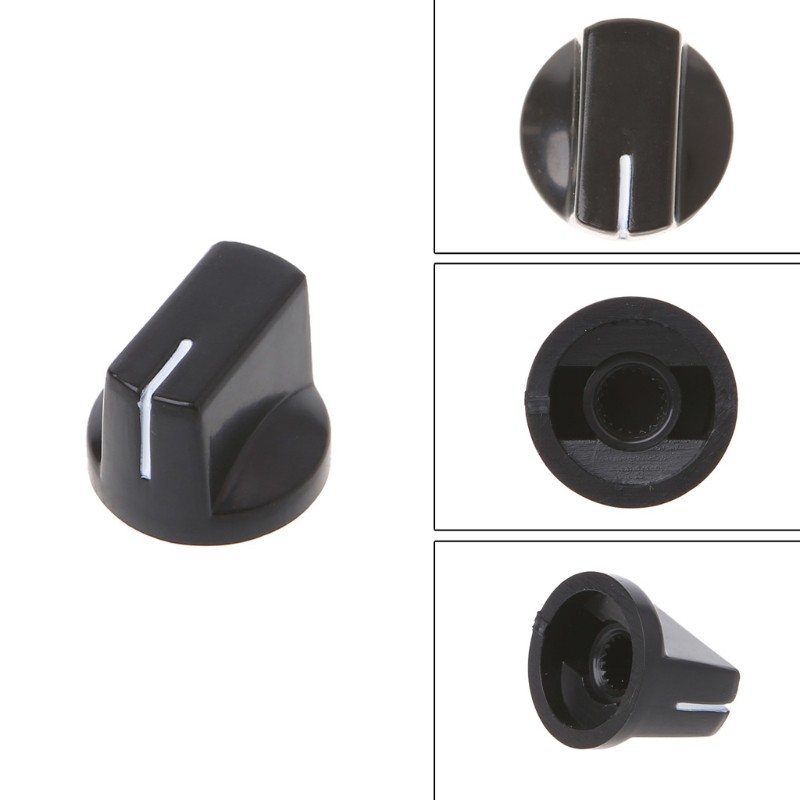 1pc Knob Button Guitar Amp Effect Pedal Knob Plastic Flat Pointer Parts Accessories