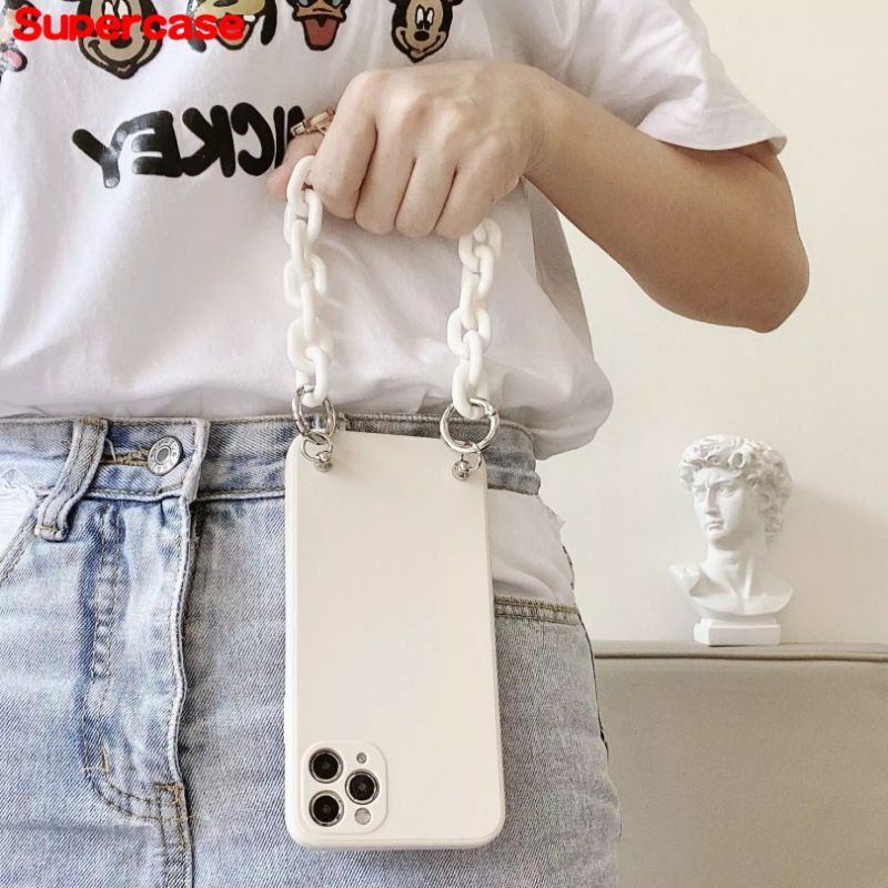 rantai tas akrilik rantai strap masker gantungan handphone DIY chain oval