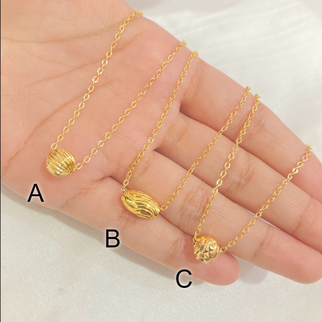 Kalung Lapis Emas Dengan Liontin Untuk Wanita Dewasa Aksesoris Xuping
