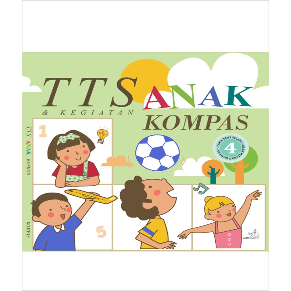 Buku TTS Anak Jilid 4 - Cindy Saja - Penerbit Buku Kompas - Buku Teka Teki Silang untuk Anak