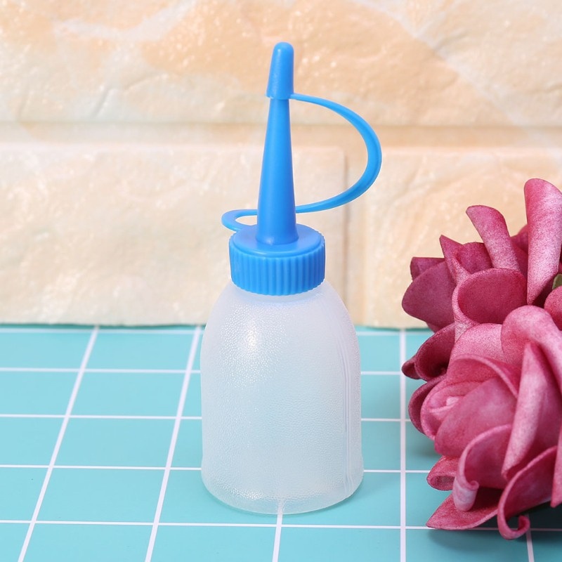 CRE  30ml Industrial Glue Gel Oil Ketchup Plastic Squeeze Bottle Jet Dispenser w/ Cap