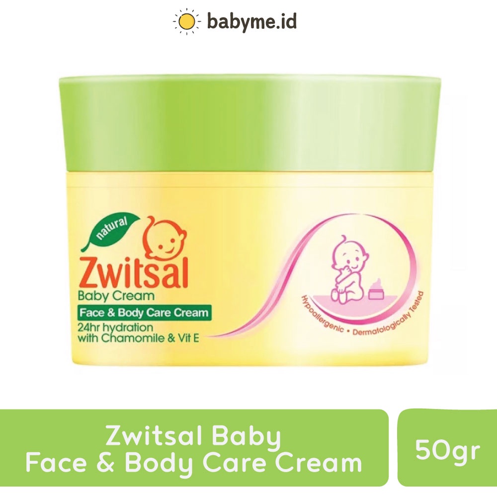 Zwitsal Baby Face &amp; Body Care Cream 50g 50 50 gram 50gram krim muka badan bayi