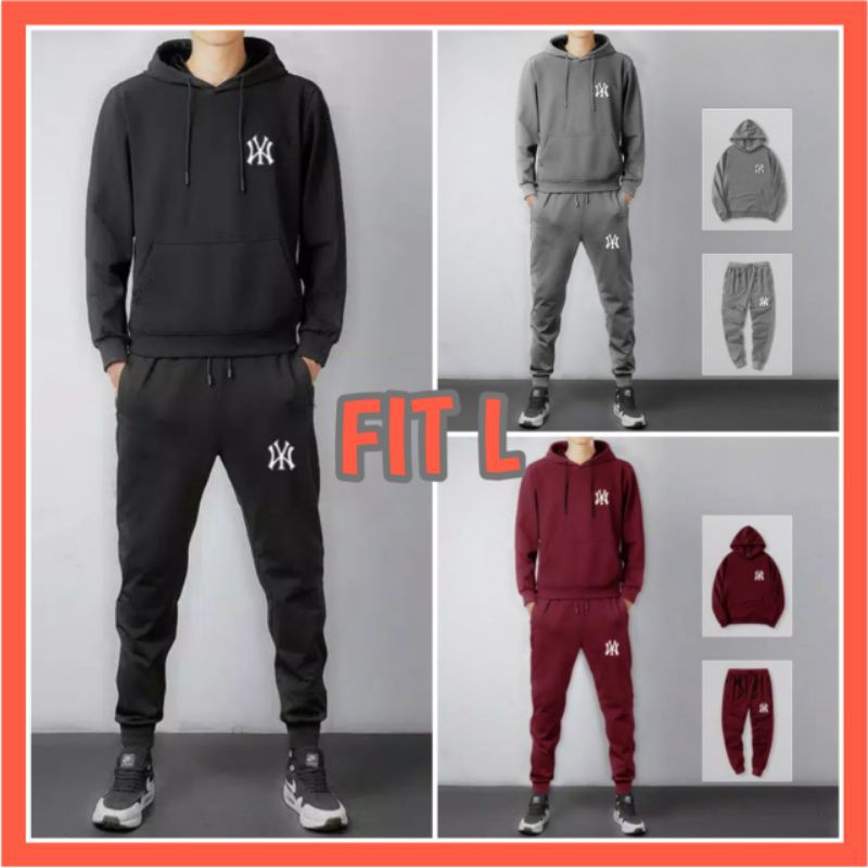 SETELAN JOGER PRIA DEWASA BAJU SPORT DEWASA SETELAN BAJU OLAHRAGA PRIA DEWASA FIT TO L
