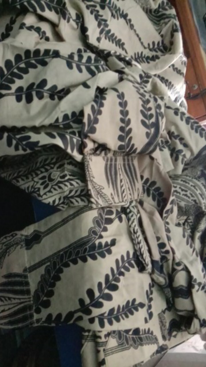 Batik Couple Keluarga Sania Ruffle Ori Ndoro Jowi Dnt