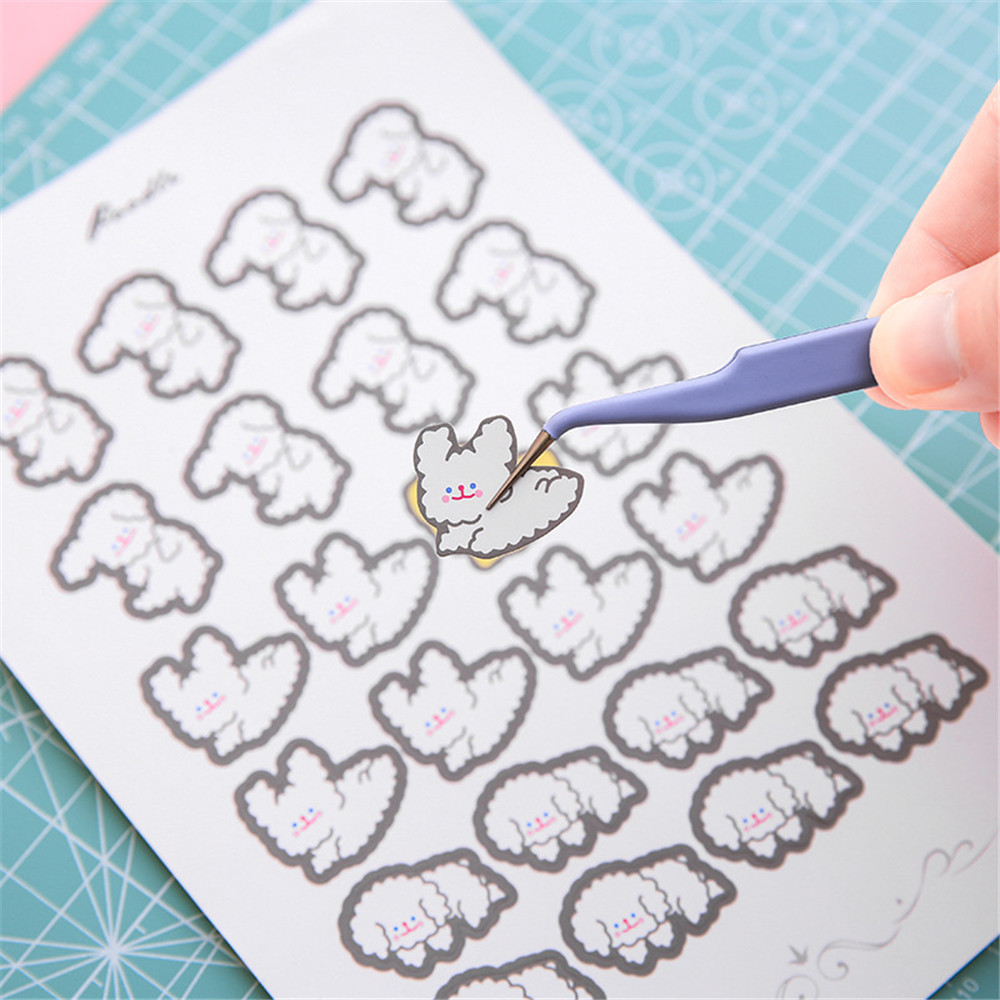 【COD Tangding】Pinset Stainless Steel Warna Macaron Untuk Diy Planner